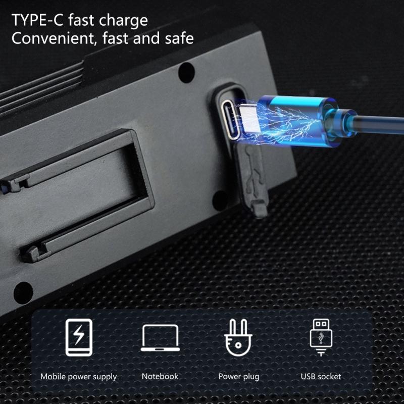 Solar Bike Light Headlight Bright Bicycles Flashlight LED Bike Front Lamp Solar Rechargeable Bicycles Headlight