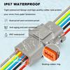 Deutsch DT 6 Pin Connector, 6 Way DT Automotive Waterproof Electrical Connector Male Female Plug Wiring Harness with 16AWG Cable Wire,for