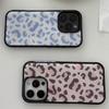 INS Cute Leopard Print Couple Phone Case For iPhone 17 16 15 14 13 12Pro Max 11 Stylish Animal Pattern Soft Shockproof Back Case