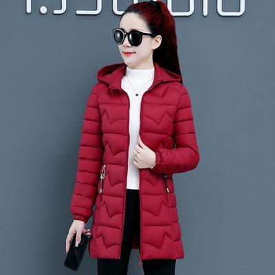 Herbst Winter Neue Baumwolle Mantel Frauen Koreanische Mode Lange Schlank Wärme Jacken Kleidung Feminina