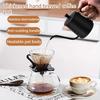 Simple Stainless Steel Hand Drip Coffee Hot Pot with Lid, Slender Mouth,used for Hand Brewing Coffee,suitable for Tea and Coffee