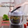 Manual Green Vegetable Dehydrator and Salad Spinner for Kitchen Use