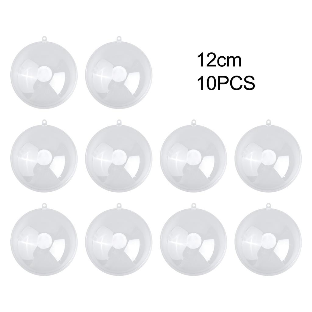 Fine Quality Clear Plastic Baubles for DIY Christmas Projects and Gifts