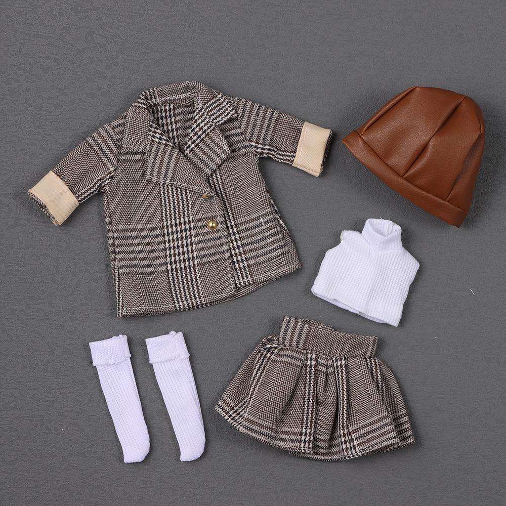 DIY 30cm Doll Clothes 1/6 BJD 23cm Doll Doll'S Overall Fashion Doll Wear  Kids Gift