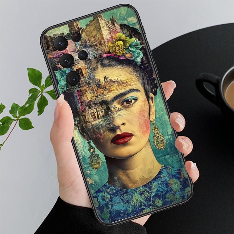 Phone Case For Samsung A17 A55 A16 A56 A35 A15 A53 A54 A33 A34 A25 A05S A52 A52S A07 A26 A06 Frida-Kahlo