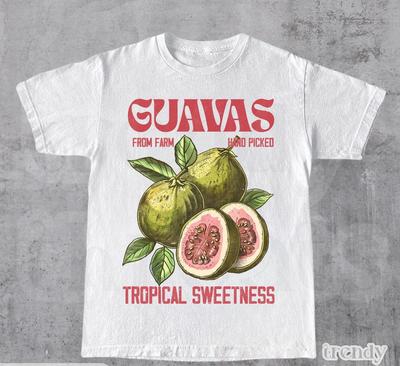 Guavas Retro Commercial Graphic Shirt, Vintages Guavas Label T-Shirt