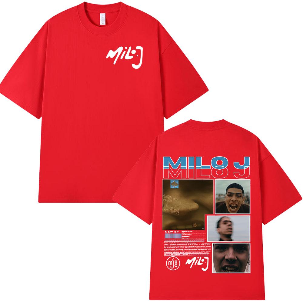 Rapper Milo J La Vida Era Mas Corta Album Graphic T Shirts Unisexs Unisex Hip Hop TShirt Cotton Short Slevee TShirts Streetwear