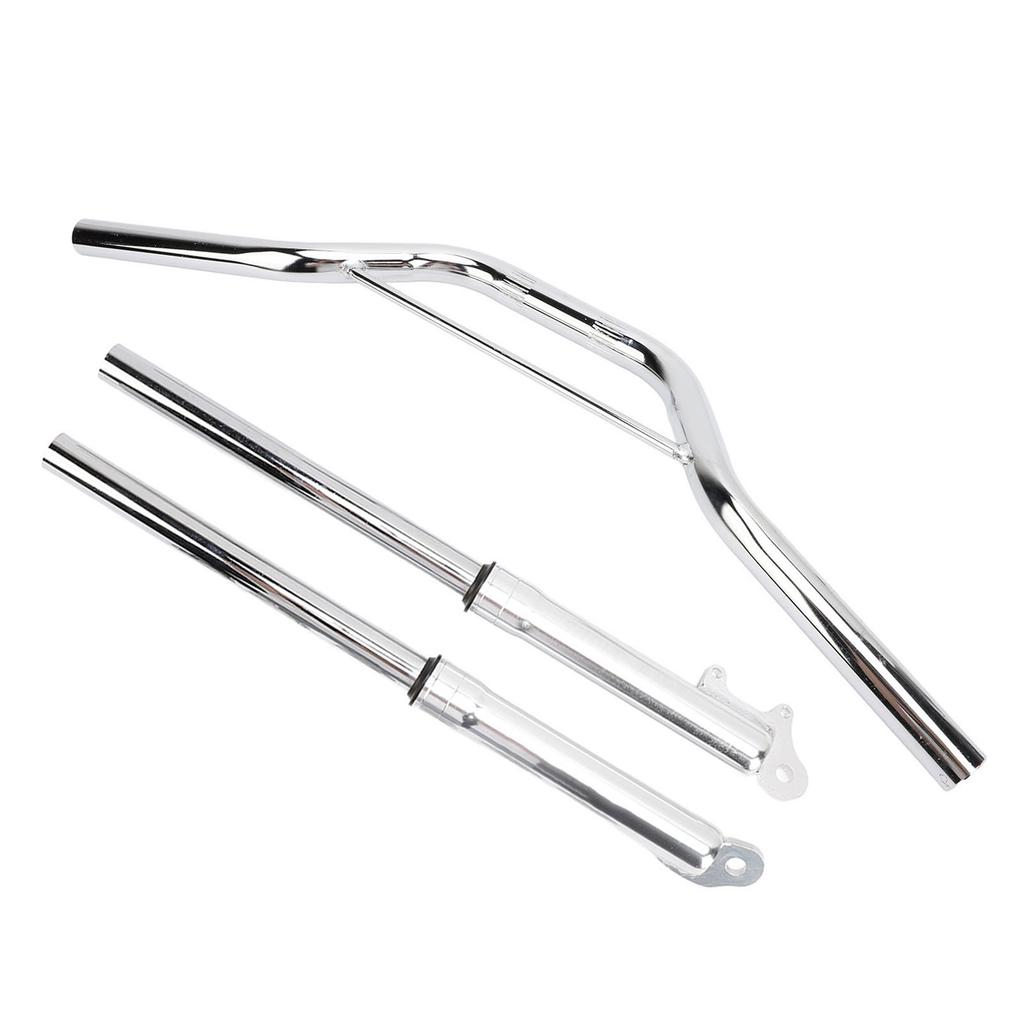 22mm Motorcycle Handlebar with Front Fork Shock Absorber Set Metal Alloy Replacement for Apollo Motocross Mini Dirt Pit