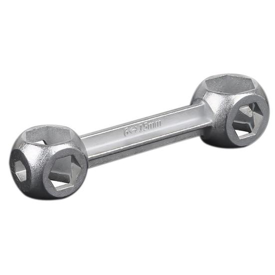1/2/3/4/5Pcs 10-In-1 Multi-function Bicycle Wrench 6-15MM Bone Shape Hexagon Holes Torque Wrench Cycling Bike Repair Spanner Tool