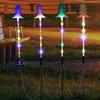 Solar Powered Xmas Tree Lights LED Light Snowflake Stake Light Last Up 8H IP65 Waterproof for Christmas Patio Pathway Courtyard