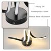 Applique murale d'intérieur - NETTLIFE - 7W LED - Noir - Aluminium - Blanc chaud 3000K