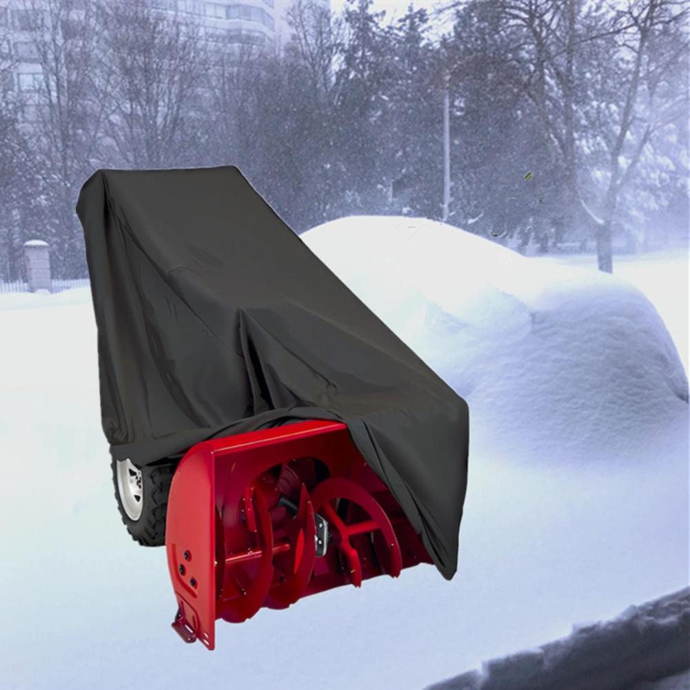 1PC Snow Thrower Cover 210D Oxford Fabric Heavy Duty Waterproof Electric Snow Blowers Cover With Drawstring Elastic Buckle