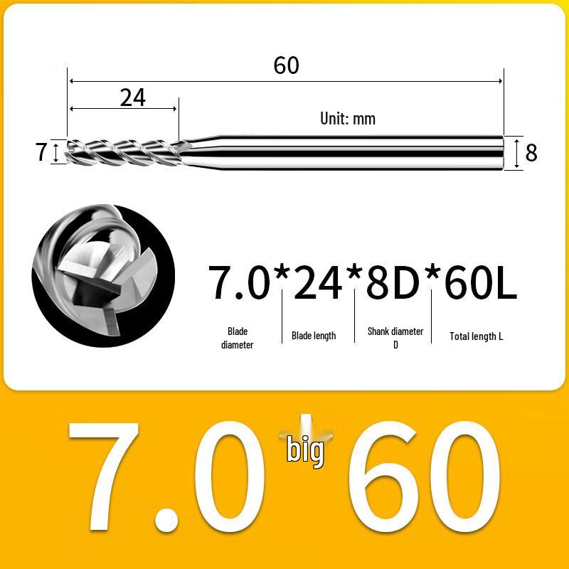 

Jundingying High-Gloss Aluminum End Mill
