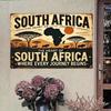 Vintage Easter 8x12 Tin Sign, South African Landscape, Flat Reusable Metal Wall Art for Farmhouse