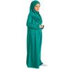 Kids Prayer Dress Muslim Clothes for Girls Long Sleeve Abaya with Hijab Two Piece Maxi Islamic Set Scarf Kaftan Jilbab