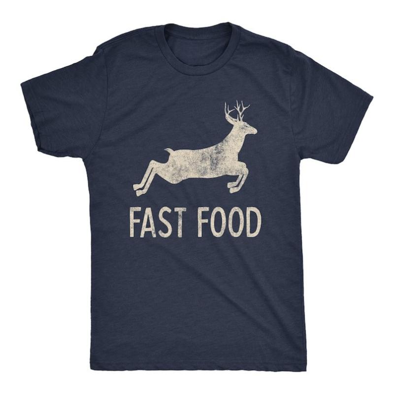 Hunting Men Funny Joke Deer Dad Shirts Rude Offensive for Hunters Fast Food Gifts Graphic Tshirts Unisex Tops Tee Shirt Short