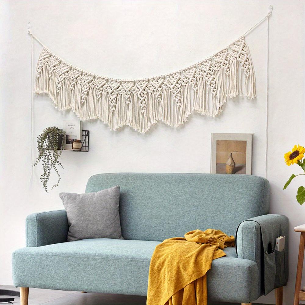 1pc Boho Tapestry With Tassel Wall Hanging Wall Decor Woven Macrame Tapestry Wall Art Decoration For Bedroom Living Room Home Decor