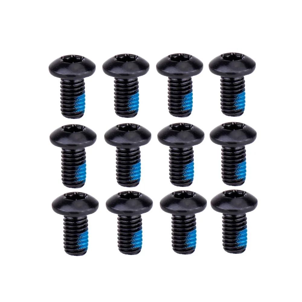 12pcs Colorful Bicycle Disc Brake Rotor Bolts T25 M5x9mm Stainless Steel Road Bike Fixing Screws Part Cycling Accessory