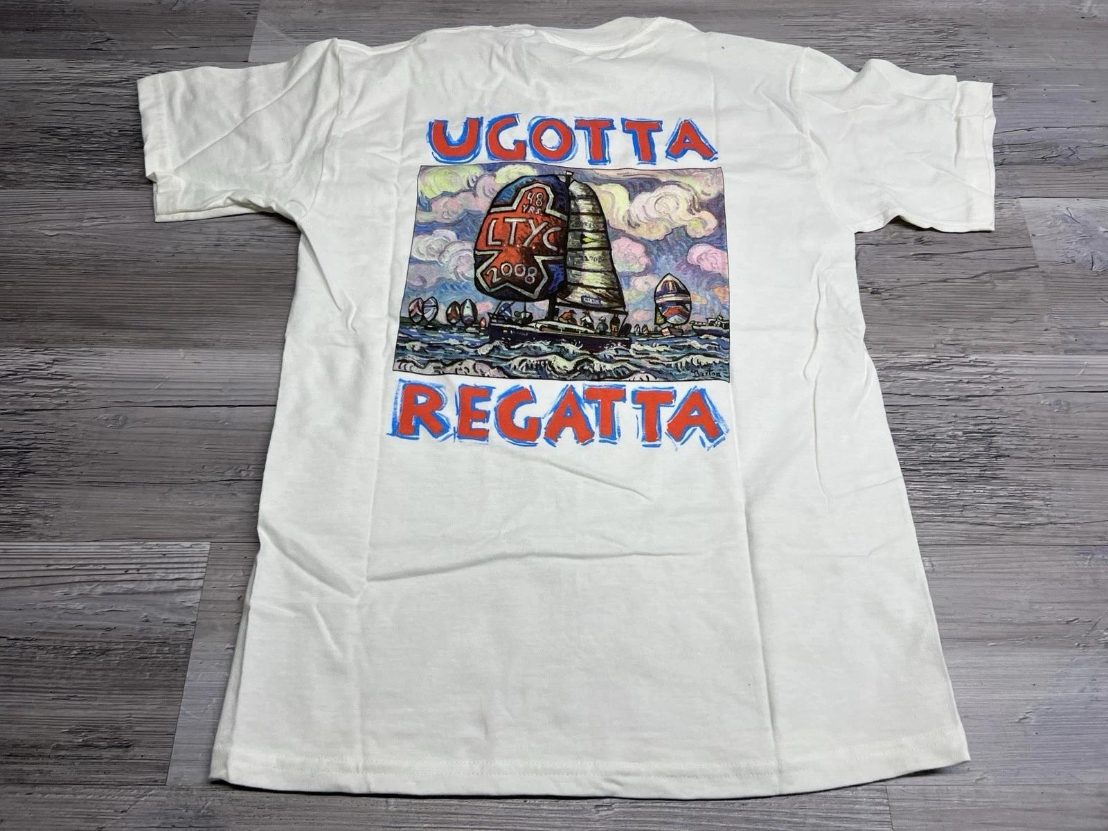 

Vintage Sailing Regatta Mens S T-Shirt Irish Boat Club Traverse Bay Michigan #1 XL