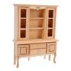 1:12 Scale Dollhouse Miniature Cabinet Wooden Unpainted Miniature Cupboard with Drawers
