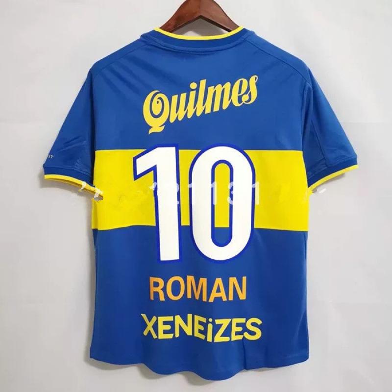 Vintage Jersey Football Jersey AC Ronaldo Zidane Maldini Messi Boca Carlos National Team Jersey