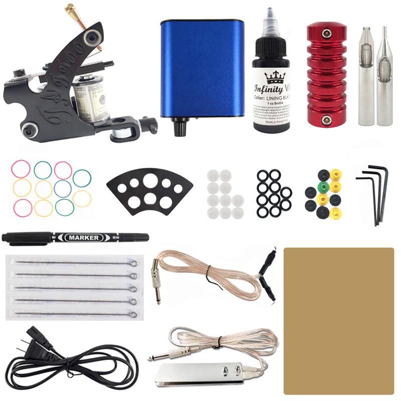 

Обладнання для татуювання Oulan: Набір тату-машинок для чорної музики з повним набором інструментів та практичним набором. Black Music Tattoo Machine Set