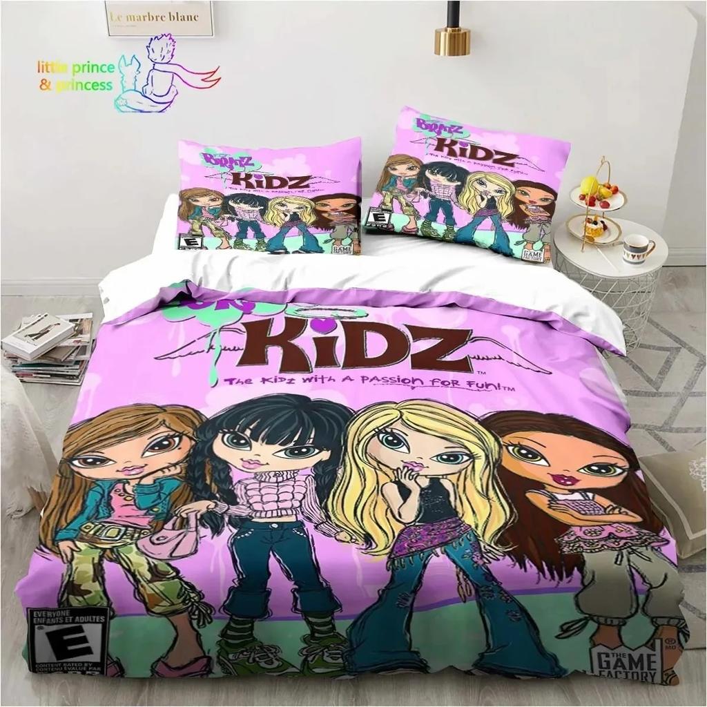 Cartoon Bratz Doll 3D Print Bedding Set Single Twin Full Queen King Size Bed Set Adult Kid Girls Bedroom Bedding Gift