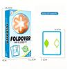 Transparent Foldover Card Game See It Stack It Family Party Board Game 42PCS Interactive Matching Card Game Adults