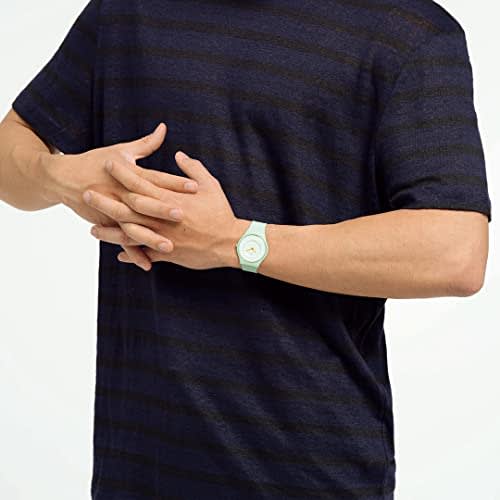 Swatch CARICIA VERDE SKIN Classic Watch, Green, SS09G101