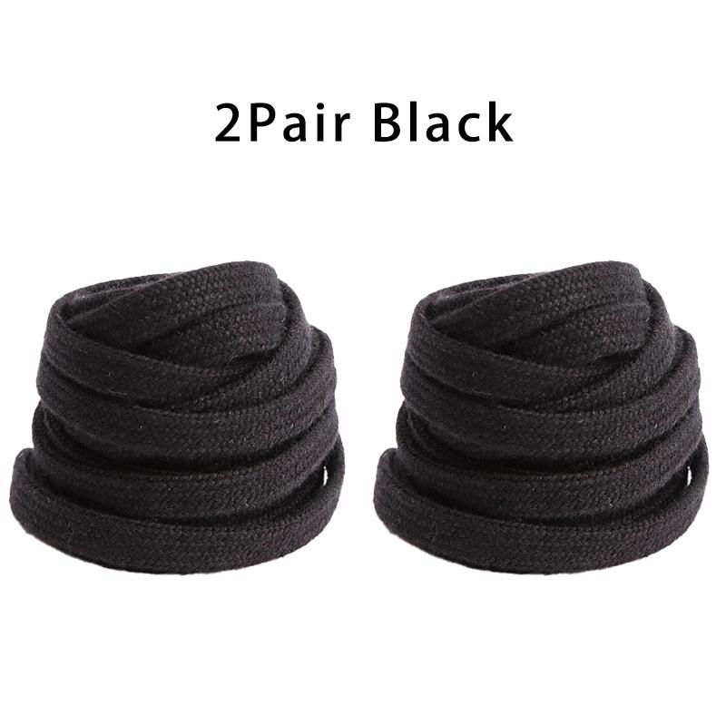 Running Sports Shoe Laces Flat Solid Shoelaces Classic Canvas Black White Shoe Laces for Sneakers Women Men Casual Shoestrings