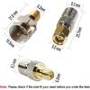 F Type to SMA Male Female Coax Connector Coaxial Adapter 2 Sets 6 Pcs