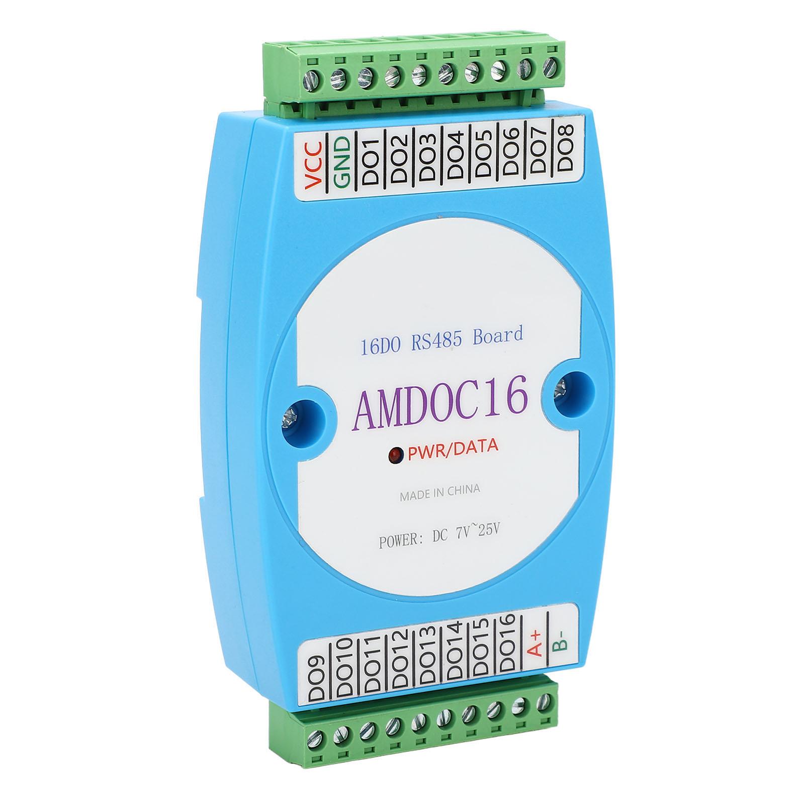 

16 Channel Digital Output Module RS485 Communication Isolation Signal Control Board DC 7‑25V