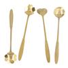 4Pcs Multi-color Coffee Mixing Spoon Rustless Steel Dessert Spoon Beverage Stirrer  Afternoon Tea