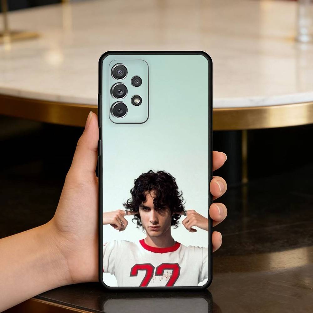 Singer S-Sombr-BR Soft Silicone Black Cover Phone Case For Samsung Galaxy A73,A72,A71,A70,A53,A52,A51