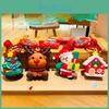 Festive Santa Claus Keychain Charming Silicone Christmas Ornament Ideal Party Favor