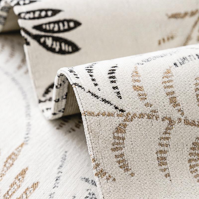 Chenille Sofa Cover Willow Leaf Jacquard Non Slip Sofa Covers Living Room L Shape Couch Slipcovers Sofa Mat Solid Wood Couch Mat