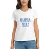 Damen T-Shirt Mamma Mia Disco Sommer Kurzarm T-Shirts Rundhals Baumwolle T-Shirts Kleidung Tops Streetwear