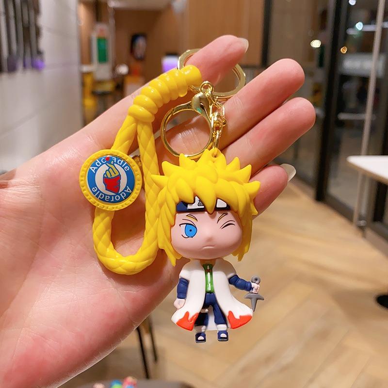 Naruto Anime Keychain – Kawaii Cartoon Pendant, Backpack/Car Decoration, Mini Action Figure  Toy , Cool Gift for Fans
