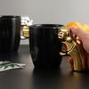 Stylish 3D Revolver-Shaped Ceramic Coffee Cup