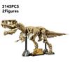 Creative Series 3145pcs100cm Dinosaur Bone Tyrannosaurus Fossil Model Building Blocks Home Furnishings Toys Birthday Gifts