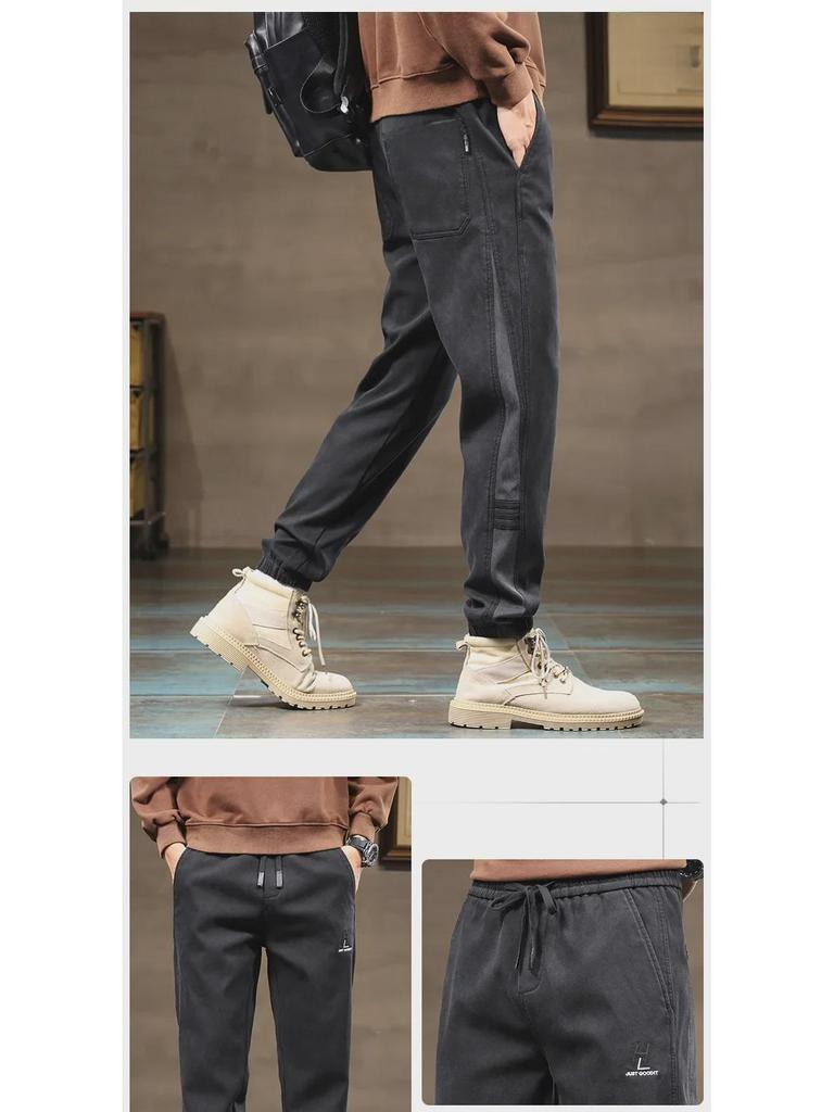 Herren Weiche Lässige Bündchenhose: Elastischer Bund, Trendige & Vielseitige Sportbekleidung