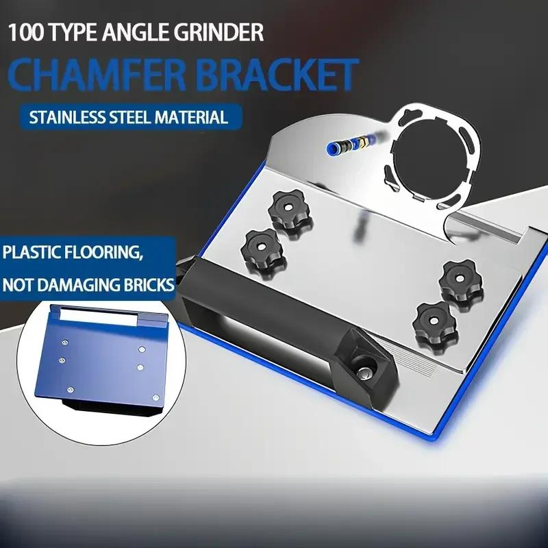 100 Type Angle Grinder Stand for Tile 45° Chamfer Cutting Metal Ceramic Tile Chamfering Frame Portable 45 °Angle Grinder Suppor