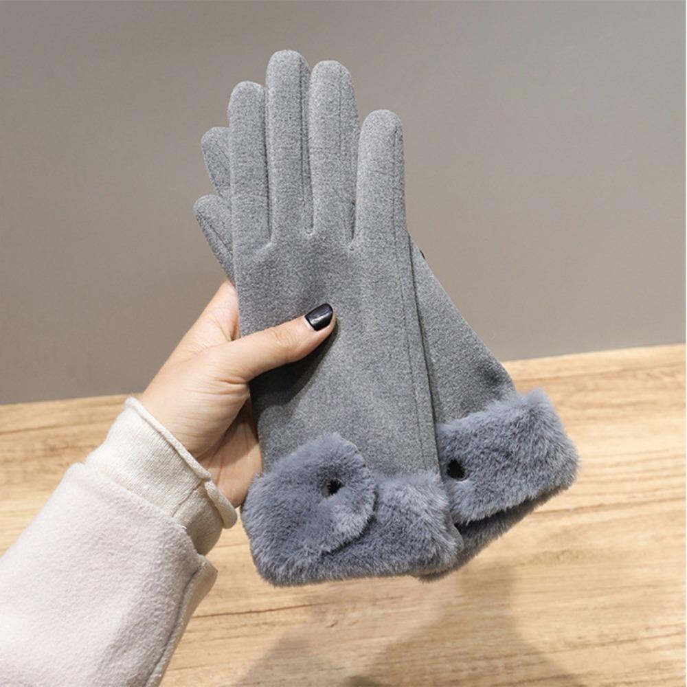 New Touchable Screen Winter Gloves Warm Full Finger Driving Mittens Full Finger Gloves Cycling Driving