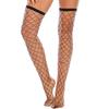 Plus Size Rhinestone Fishnet Cutout Stockings