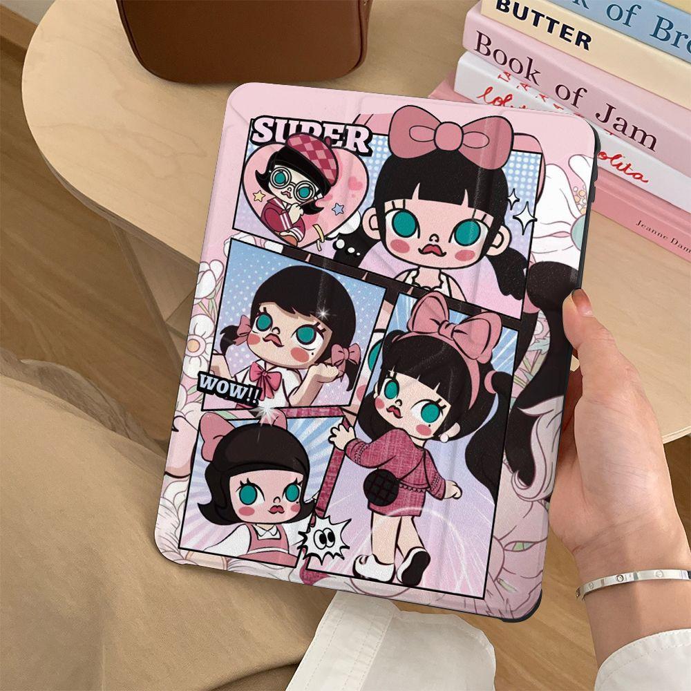 Bubble Girl Apple iPad 11 Tablet Case 3+Y Fold Air 7 Protective Case A16 with Pen Slot 5/4 Female 9/8 70% off