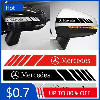 Samolepka na auto 2 ks Samolepky na zpětná zrcátka auta Dekorace karoserie Nálepka Pro MERCEDES BENZ AMG ML GL SL W211 W204 W210 W203 CLA GLA A
