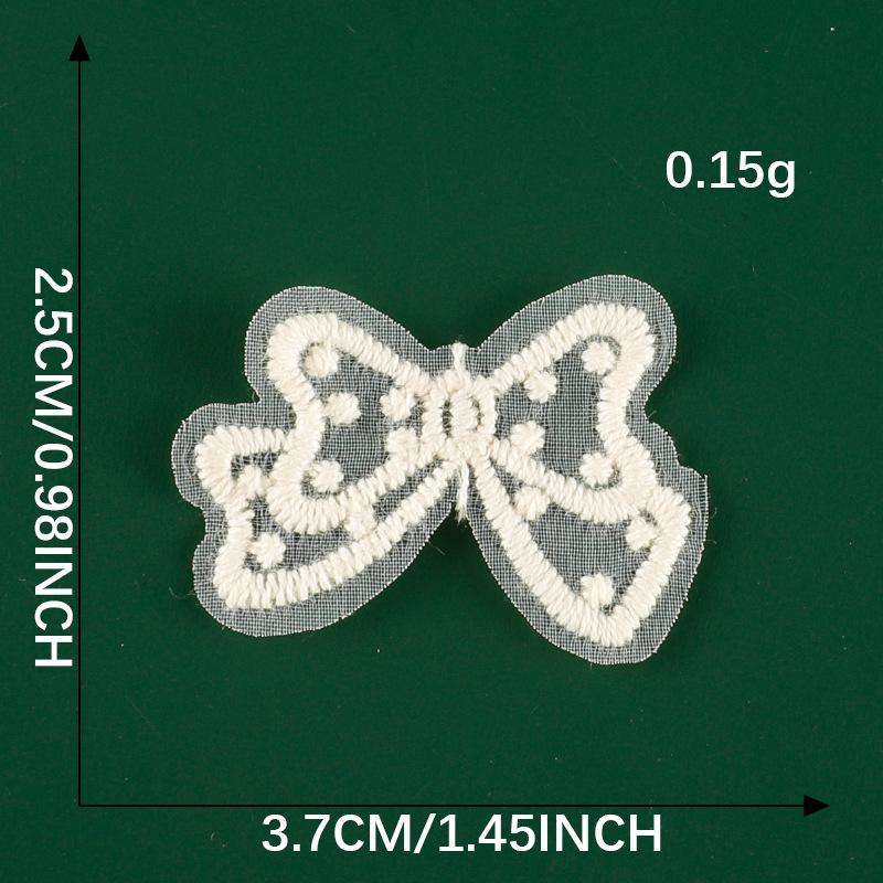 Cartoon Lace Bow Lace Embroidery Sticker Diy Hand Account Accessories Accessories Brooch Hairpin Hair Accessories Accessories Cloth Sticker