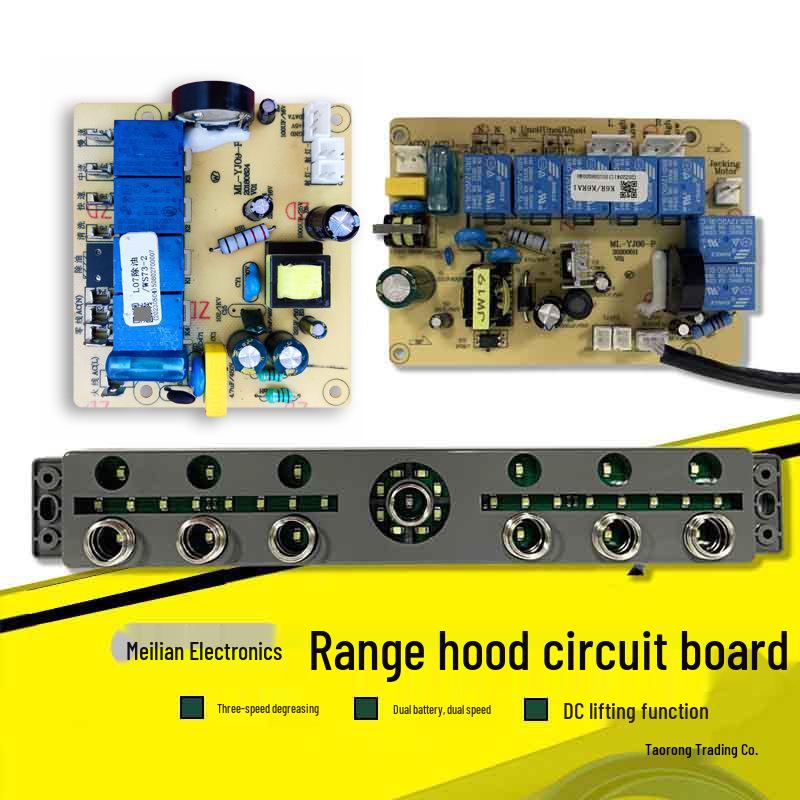 Range Hood Mainboard Accessories: Circuit Board, Touch Switch, Dual Motor Cleaning System