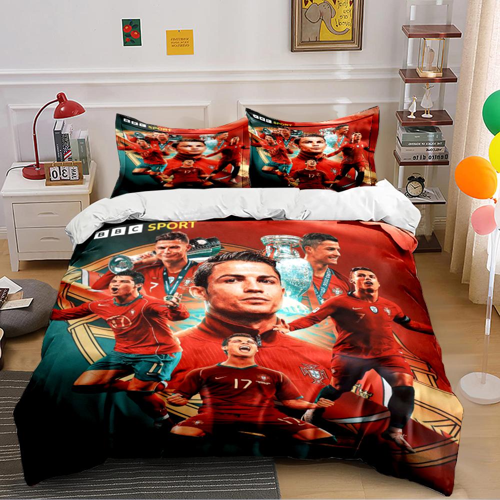 """Set Biancheria da Letto Stella del Calcio""" Set Biancheria da Letto""" (1 copripiumino, 2 federe, piumino non incluso)