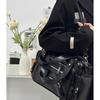 Punk Style Large Capacity Tote Bag With Zipper Closure For Daily Use